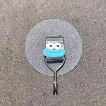 4个装香肠嘴卡通挂钩强力无痕粘钩适用于厨房、浴室、卧室壁挂挂钩、皮带钩 - 彩色 - 查看 6