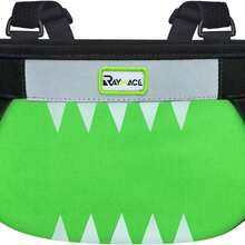 Canasta para bicicleta de niños RAYMACE, Canasta delantera para bicicleta de niños, Bolsa impermeable para manillar de bicicleta para niñas, niños, bebés o accesorios de bicicleta o scooter - Verdancia - Ver 1