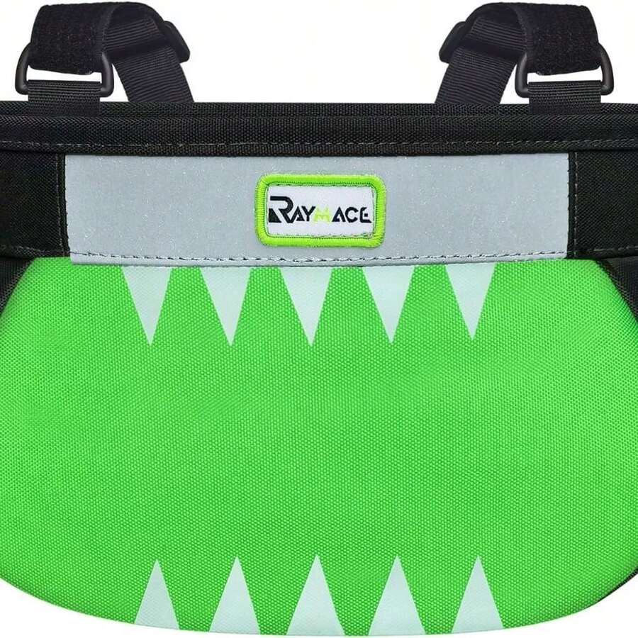 Canasta para bicicleta de niños RAYMACE, Canasta delantera para bicicleta de niños, Bolsa impermeable para manillar de bicicleta para niñas, niños, bebés o accesorios de bicicleta o scooter - Verdancia - Ver 1