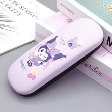 Sanrio Astuccio per occhiali carino con il personaggio Kuromi viola per donna, organizer per gioielli e occhiali da sole rosa con stampa My Melody, resistente e compressibile, accessorio portaocchiali estivo blu Cinnamoroll essenziale per auto e viaggio, portaocchiali da scrivania per scuola e ufficio, articoli Pochacco, regali di gruppo per damigelle, infermiere e insegnanti, regali per ragazze per vacanze e compleanni, articoli autorizzati Sanrio.