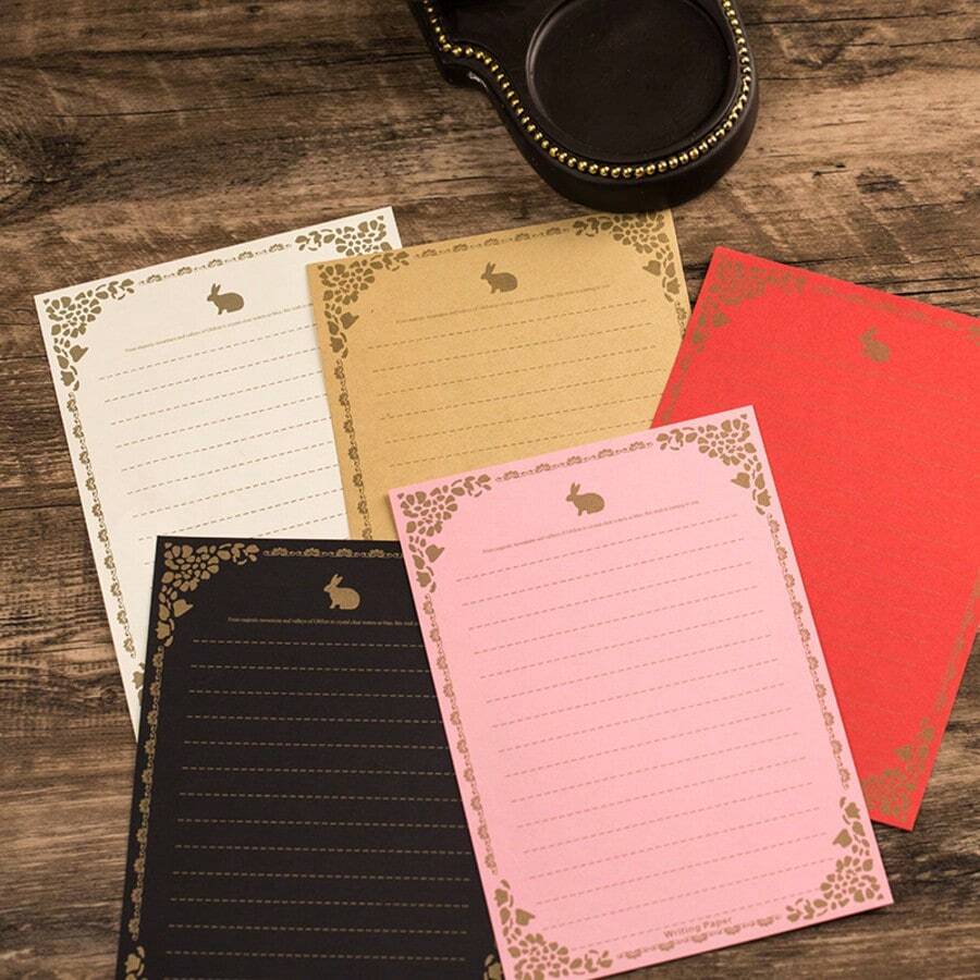 20 tờ giấy Kraft cổ điển, khổ A5, giấy không tráng phủ, có chấm, thích hợp viết thư tình, các dịp đặc biệt, đồ dùng học tập, chuẩn bị cho năm học mới. - Nhiều màu - Xem 1