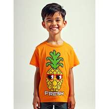 Set 3 Playeras para Niño de 10 Años – Manga Corta en Azul, Blanco y Naranja | Ropa Infantil Casual y Confortable - Multicolor - Ver 2