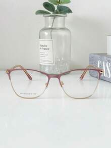 MELINDA MODA Women's Metal Fashion Eyeglasses Frame - Pink - View 3