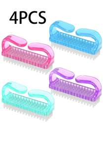 Set da 4/6/8/16 spazzole per unghie con impugnatura, spazzole per mani e unghie, kit per la pulizia e lo scrubbing di unghie e piedi, per uomo e donna