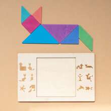 Trò chơi xếp hình Tangram bằng gỗ - Rèn luyện khả năng giải quyết vấn đề, nâng cao hiểu biết về toán học và hình học, đồ chơi giáo dục hoàn hảo cho trẻ em, món quà lý tưởng cho Halloween, Giáng sinh và Lễ Tạ ơn. - màu sắc - Xem 1