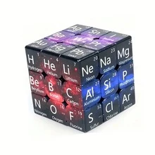 1pc Cheng Rong Periodic Table Element Cube Set, Educational Chemistry Learning Toy, Lab Material Series DIY Collection, Intermediate Skill Level, Cubic Plastic Cubes, Suitable For Teachers And Students, Ages 14+ - Multicolor - View 2