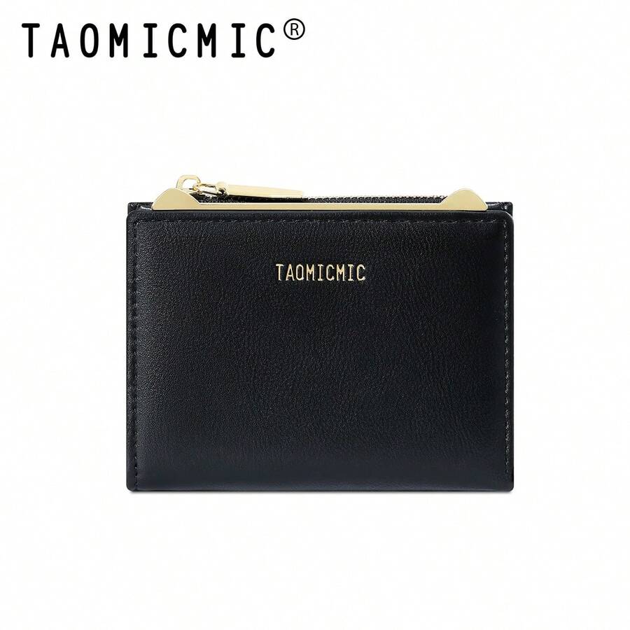 Korean Ins-Style Women's Wallet With Double-Zipper Multiple Card Slots Coin Pocket Short Style For Women Wallet Mini Wallet Purse Wallet Small Wallet Wallet Men Wallet Leather Cute Wallet