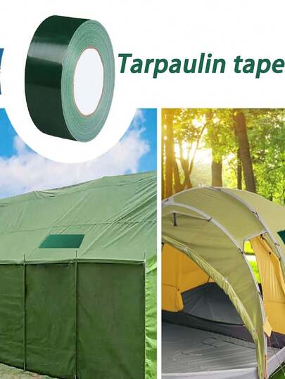 2 rolki wodoodpornej taśmy naprawczej: wysoka przyczepność do napraw pojazdów kempingowych, namiotów i plandek, trwała i uniwersalna do stosowania wewnątrz i na zewnątrz.