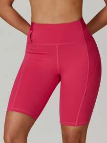 MASKERT Damen Sport Shorts für Frühling und Sommer, Wandern Sport Radfahren Shorts mit 5 Taschen, schnell trocknende Outdoor Sport Lauf Fitness Shorts, hochelastische Yoga Shorts mit 5 Taschen, weich und hautfreundlich