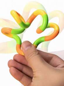1 pezzo/3 pezzi/5 pezzi Giocattolo antistress Twist & Turn, corda flessibile anti-stress, giocattolo trasformabile. Pieghevole e plasmabile, infinite forme. Ruotabile per rilasciare emozioni e alleviare lo stress. Giunti staccabili, superficie liscia, senza bordi taglienti.