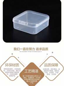 6pcs Storage Box Plastic Storage Box Sorting Grid Winder Power Cord Desktop Organizer Stickers Storage Box Back To School