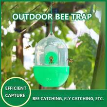 3pcs Reusable Insect Trap Pitcher Plant Trap Device, Plastic Hanging Asian Hornet Fly Catcher, Fruit Garden Insect Trap, Pest Control Product - Multicolor - View 7