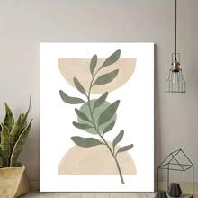 1/3Pcs Abstract Botanical Geometry Wall Arts ,Optional Frame Floral Lines, Women's Abstract Posters, Fashionable Wall Arts Decoration, Bedroom, Living Room, Office Home Decoration Paintings