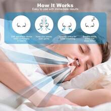 Magnetic Anti-Snoring Nose Clip For Sleep Apnea - Silicone Snoring Stopper - Snoring Solution - Unisex Reusable Anti-Snoring Device For Peaceful Night Sleep - Transparent - View 6
