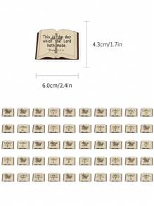 50 pièces Autocollants avec verset de la Bible pour cahier, coque de téléphone, guitare, planche à roulettes, autocollant décoratif