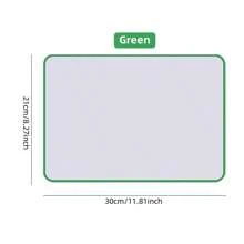 1 Pza Pizarra blanca de doble cara no magnética, pizarra blanca borrable y escribible, con bolígrafo, borrador, borde de 7 colores, tamaño A4 para dejar mensajes importantes en la oficina