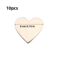 Pack Of 100 Wooden Hearts, 12 Mm Wooden Hearts, Wooden Hearts For Labeling, Wooden Hearts, Small Decoration, Wedding Decoration, Confetti Decoration For Birthday, DIY, Craft, Table,Christmas