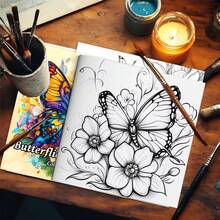 24-Page Cute Kitchen-Themed Coloring Book - Featuring Vibrant Colorful Adorable Animals, Stress-Relief Art Sketch Book, Suitable For Teens And Adults - Perfect Gift For Birthdays, Holidays And Special Occasions, Ideal Coloring Book For Girls - Kitchen Fun - View 5