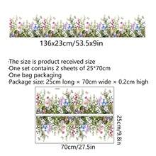 1set Creative Wall Sticker, Self-Adhesive Wall Sticker With Plant And Floral Pattern, Wall Sticker For Bedroom Entrance, Living Room And Hallway Home Decoration, Removable Sticker, Wall Decoration Decal Stickers Personalised Stickers - Multicolor - View 7