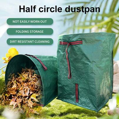 Bolsa de recolección de hojas de jardín, bolsa de basura de residuos de plantas, bolsa de almacenamiento tejida impermeable de PP