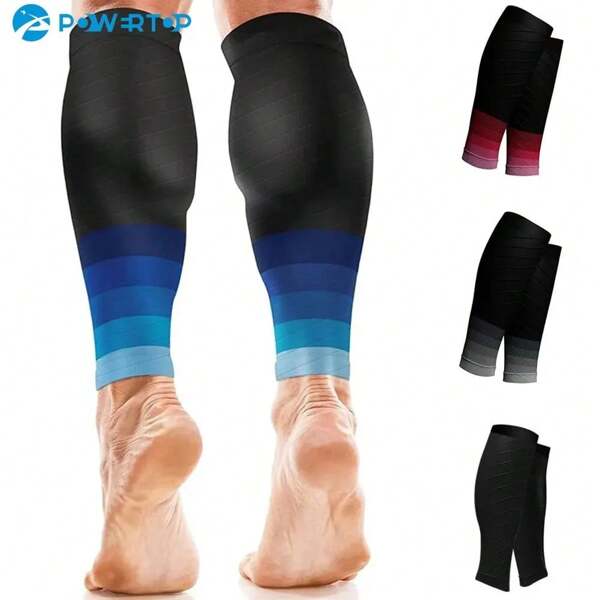 1Pair Calf Support Compression Sleeves For Women Men Running 20-30mmHg Footless Leg Socks Outdoor Sports Marathon Gym Gym Accessories