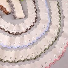 5 yardas de encaje con diseño de flor - Cinta blanca para costura - 2 pulgadas x 180 pulgadas - Ver 7