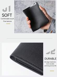 XAXRE 1 Billetera multifuncional estilosa para hombres con soporte para tarjetas delgado - Diseño con borde de metal, ligera y portátil, perfecta para adolescentes/adultos, uso casual/deportivo/de viaje, regalos de graduación/cumpleaños