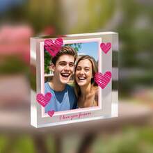 Customized Acrylic Photo Frame, Personalized, Gift For Pet Lovers (Cats, Dogs, Etc.), Cute Gift - Multicolor - View 3