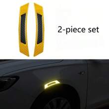 Car Shaped Door Decor Stickers, Reflective Warning Strips, Car Reflective Markings, Side Door Scratch Protection Stickers, Anti-Collision Stickers, Car Reflective Strips