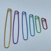 Large Aluminum Knitting Safety Pins - Colored, Easy Grip, Suitable For Sweater Tagging And Crochet Projects, Anti-Drop Safety Lock Design, Crossstitch Sewing Pins