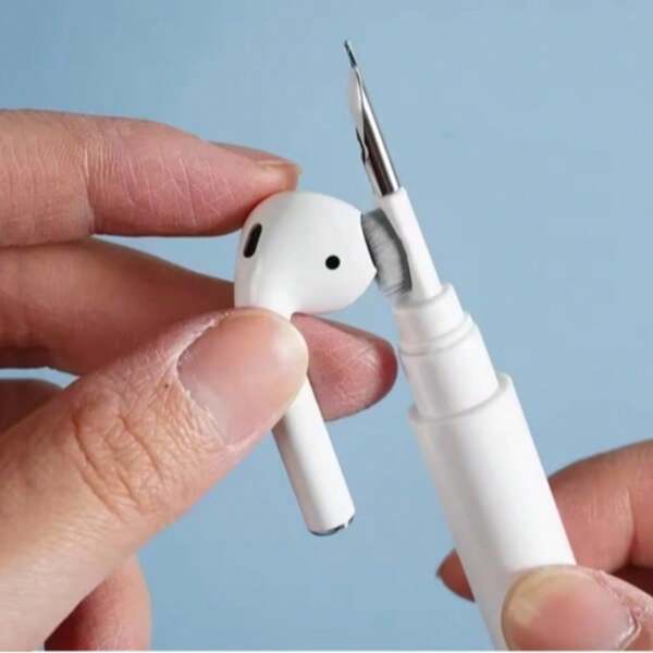 1/5pcs 2-In-1 Cleaning Kit Set - Earphone Cleaning Brush, Earphone Cleaning Stick, Eartip Cleaning Tool, Eartip Case & Bluetooth Earphone Cleaning Pen