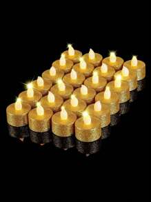 6/12/24 piezas de velas sin llama con brillo LED, a pilas, con talla grande de 200 horas de duración, apropiadas para decoración en festivales, fiestas de cumpleaños, oraciones, bodas, decoración del hogar, regalos, graduación