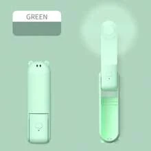 Mini ventilateur portable, rechargeable USB 3 vitesses réglables, ventilateur à main pliable pour les cils pour les filles et les femmes, pour les voyages et l'extérieur