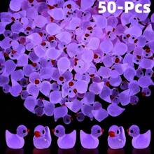 50/100 Pcs Classic Mini Resin Duck Figurines - Multipurpose Animal Themed Decor Suitable For All Room Types, No Power Required, Ideal For Christmas Decoration, Collectible Statue | Classic Cartoon Style | Resin Structure