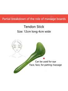 Barra de masaje de acupresión facial, raspador de masaje facial y de belleza para los ojos (no de cuerno de buey), bolígrafo de masaje de meridianos para todo el Body