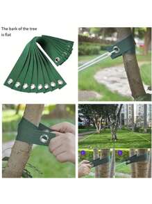 5 pezzi Cinghie resistenti al vento per alberi, fasce per alberi, fasce di legatura, legacci di supporto per piantine da giardino, ancore di supporto per piante regolabili con cinghia perforata, per fissare in modo  gli alberi e prevenire il ribaltamento causato da uragani e tempeste