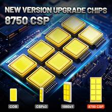 DrViAion 2Pcs 80000LM H4 LED Headlight Bulb 16pcs CSP 8750 9005 HB3 9006 HB4 H9 H11 Car Headlamp Auto Mini Canbus H7 Led Bulb Turbo Light 6500K 12V 180W - White - View 2