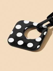 1 Pair Stylish And Elegant Exaggerated Polka Dot Geometric Earrings