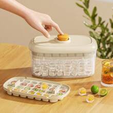 1pc Ice Cube Mould 8/28/56 Grids Ice Cube Tray With Lid With Ice Scoop And Storage Box Summer Home Kitchen Essential Ice Maker