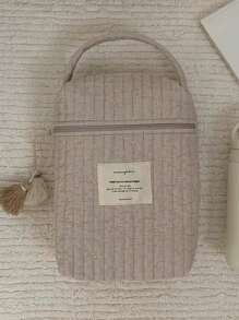 1pc Mommy Diaper Bag Multi-Function Stitching Hanging Pouch Disposable Diaper Storage Bag