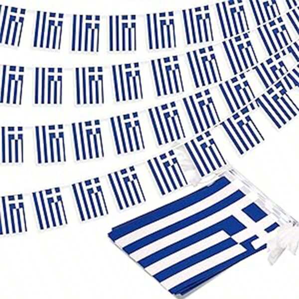 Greek Flag (Hand Waved Flag), Greece Mini Flag For National Decorations, Schools, Parties, Meeting Rooms, Sports Events, Bars, Grand Openings And More.
