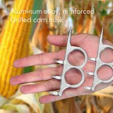 Aluminum Alloy Corn Quick Husker High Hardness Corn Peeling Tool Kitchen Gadgets - White - View 9