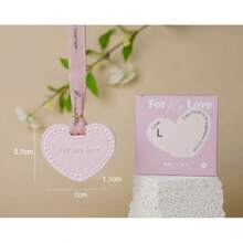 1pc Heart-Shaped Fragrance Plaster Hanging Air Freshener, Suitable For Wardrobe, Car, Home Decor, Sweet Scented Sachet, Wardrobe Freshener, Home Fragrance Sachet, Wardrobe Fragrance Plaster Hanging Decor, Mother's Day, Birthday, Halloween, Christmas, Gift