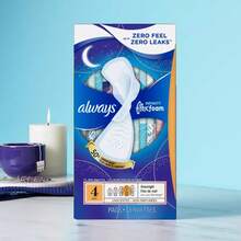 Always Infinity Extra Heavy Absorbency Overnight Sanitary Pads With Wings - Unscented