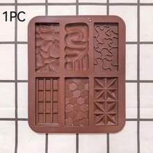 1 Stück 6-fach rechteckige 6-Kanten Kristall Form Silikon Form für Schokolade Backen, Pudding, Kekse, Eiswürfel, Kuchen Dekoration Backwerkzeug