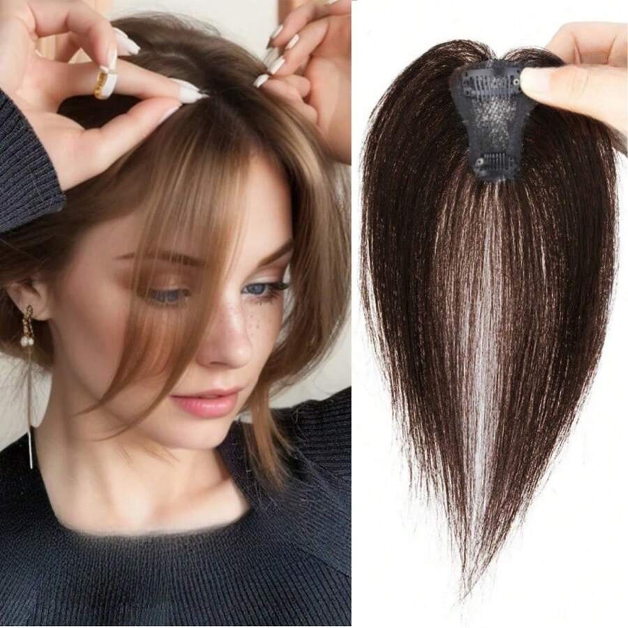 直发片 夹式接发 蓬松自然 遮盖秃发 蓬松 增发 薄发 无缝 适合女性 - 彩色 - 查看 1