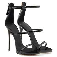Sandali con tacco alto di moda europea e americana transfrontaliera, scarpe con tacco alto del commercio estero di scarpe da passerella
