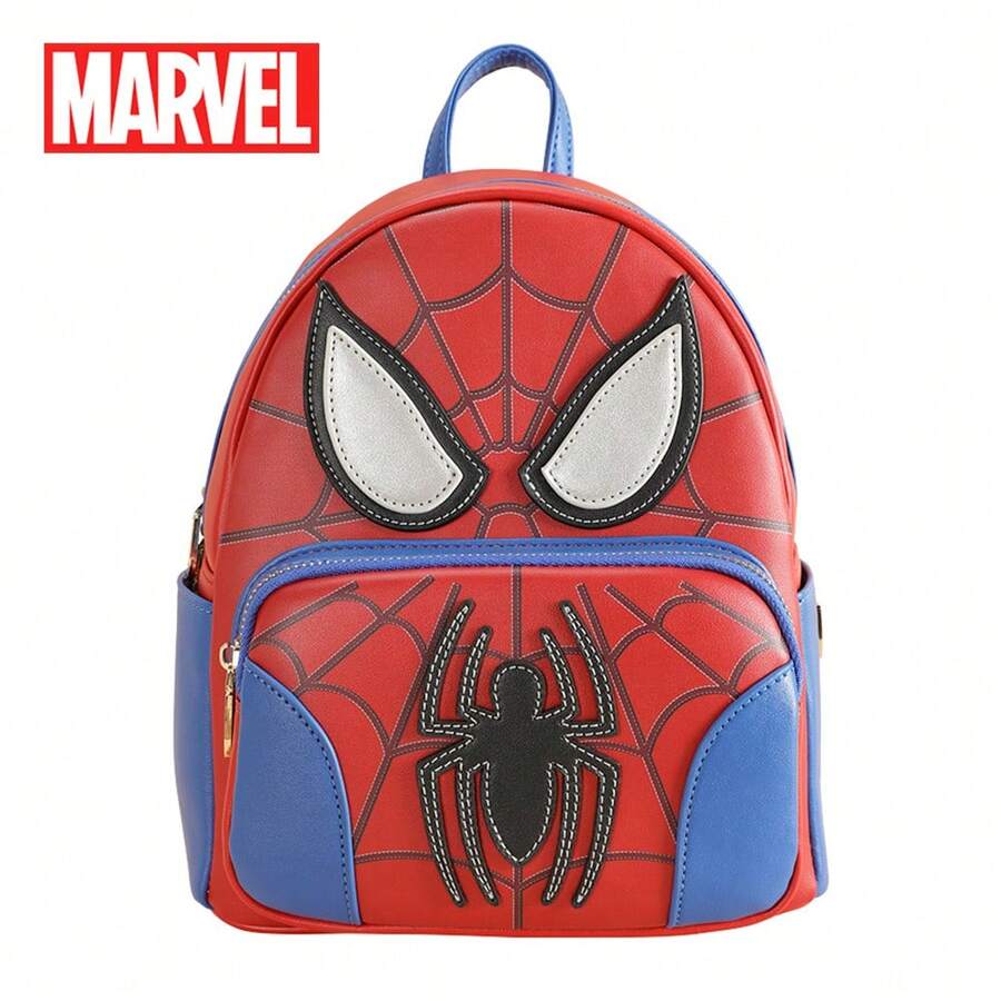 Marvel 1 件漫威官方授權蜘蛛人 PU 皮革材質背包單肩包時尚實用包戶外旅行驚喜節日禮物的完美配件，適合家人和朋友 - VHF41207-S - 查看 1