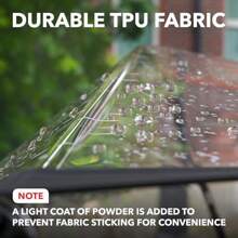 Paraguas transparente claro con apertura y cierre automático - Paraguas plegable de 3 pliegues resistente al viento, liviano y portátil, diseño de lluvia unisex para uso diario (mango de secado rápido) para refrescarse en verano, playa, viajes