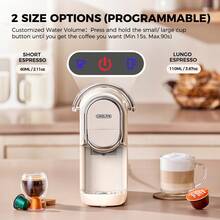 CAFELFFE 3in1 Capsule Coffee Maker, 19Bar Single Serve Coffee Maker For NES* Original/DG*/Ground Coffee,Hot&Cold Brew Coffee Machine - UK Plug(220-240V) - View 12